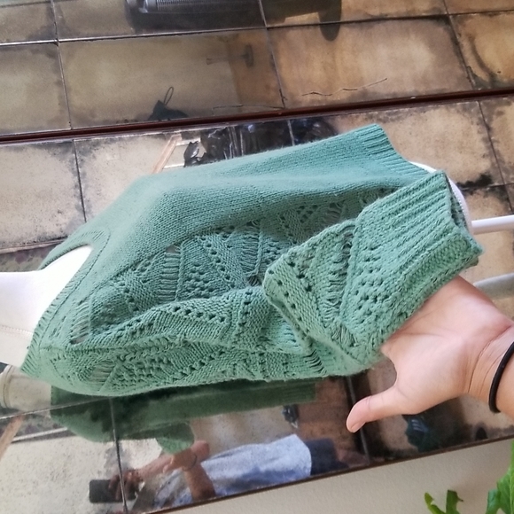 Hanger 221 Green Knited Oversized Sweater - Picture 2 of 9